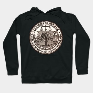 1886 CITY OF DEDHAM MASSACHUSETTS SEAL SCAN Hoodie